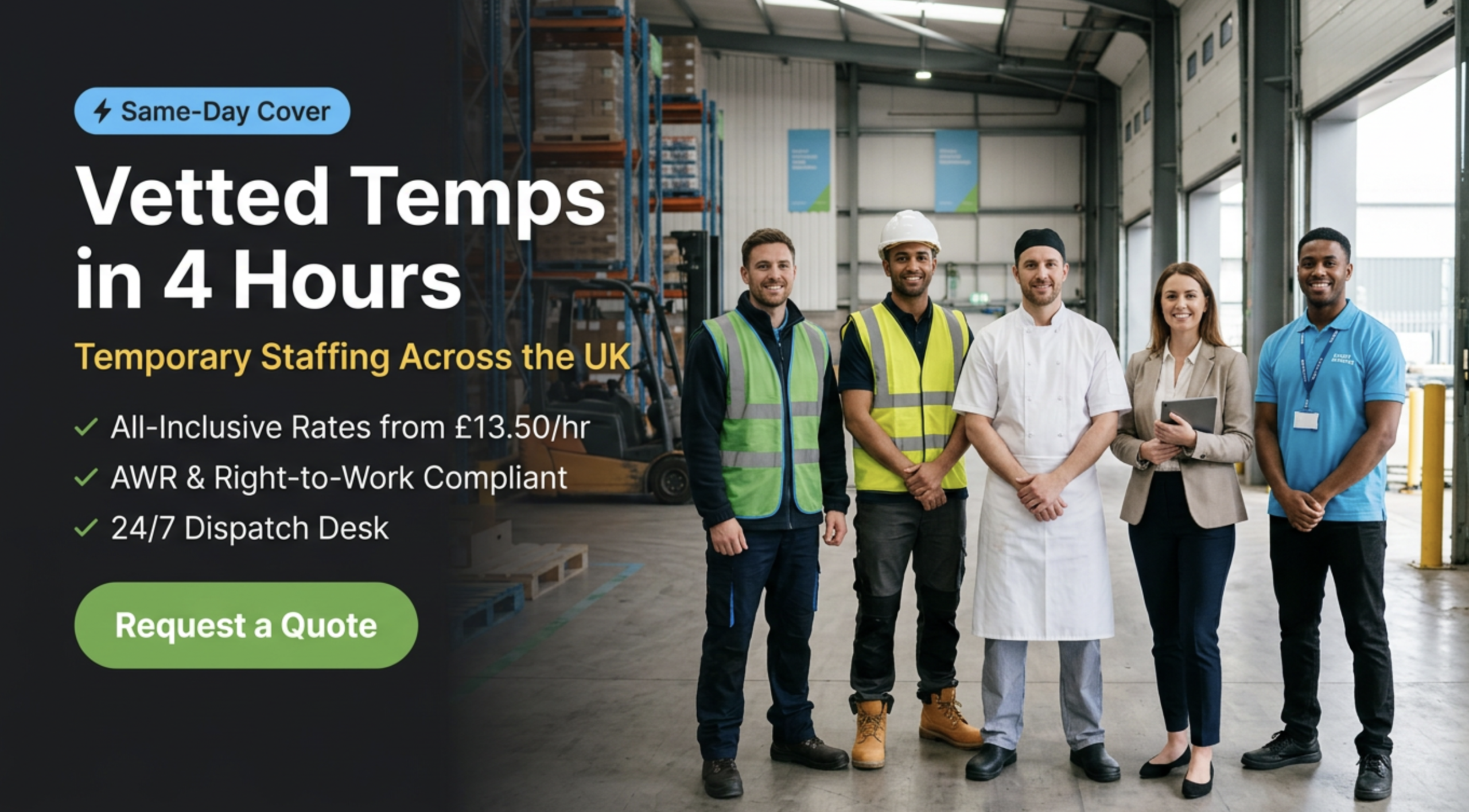 Temporary Staffing Agency UK | Vetted Temps in 4 Hours | Workers Direct