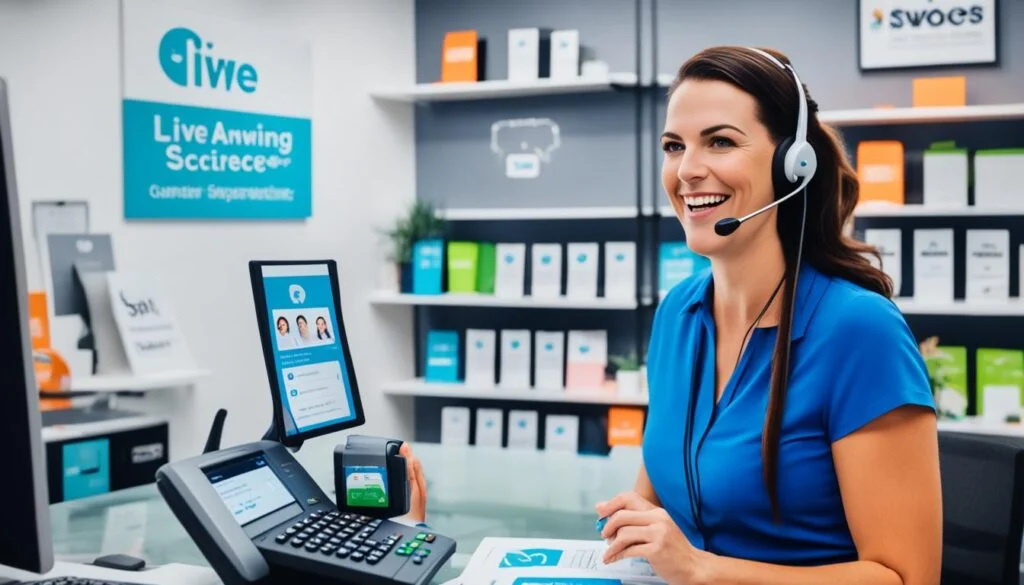 Small business improving customer service with live answering support Small business improving customer service with live answering support