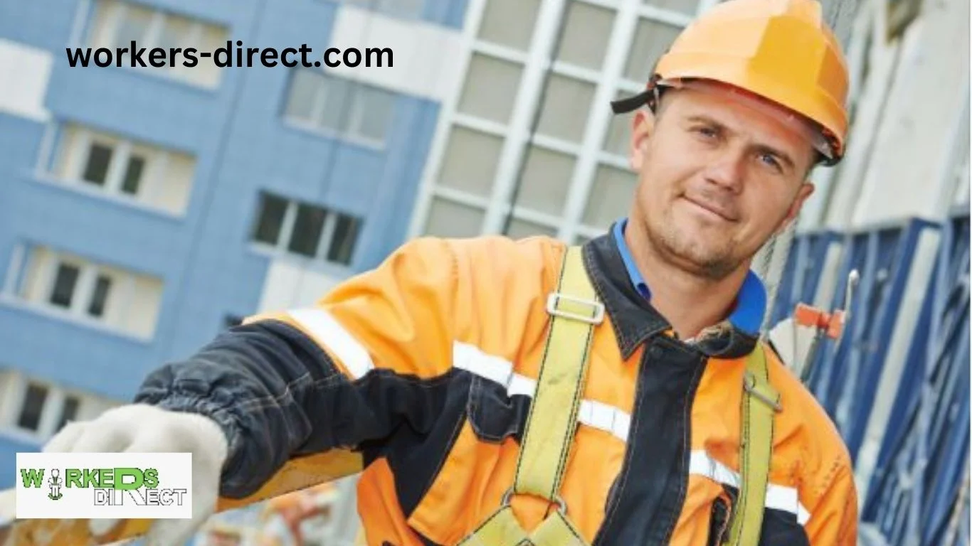 Skilled labourers at a construction site in Glasgow