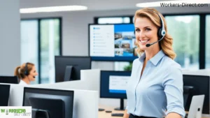 Futuristic Virtual Receptionists interface