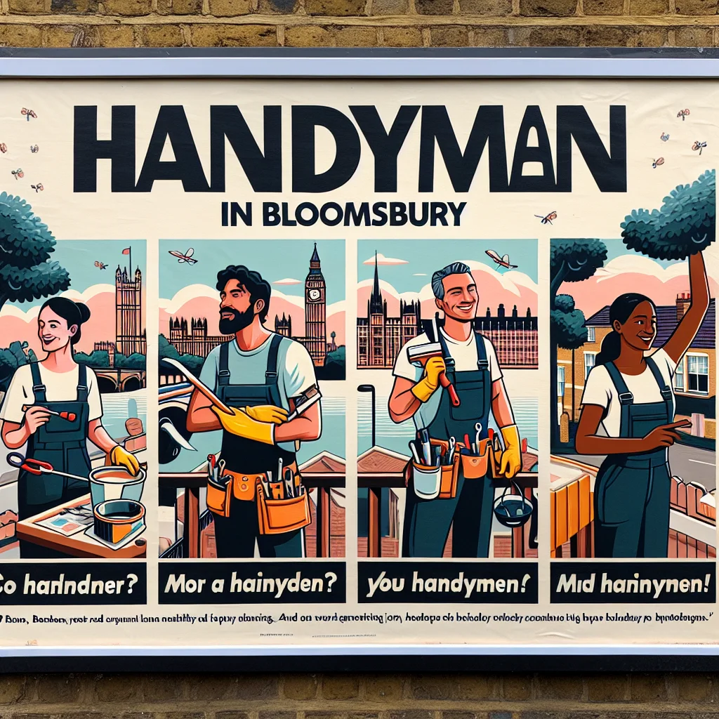 Find Handyman Jobs in Bloomsbury