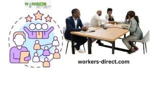 Diverse group of temporary workers in various industries