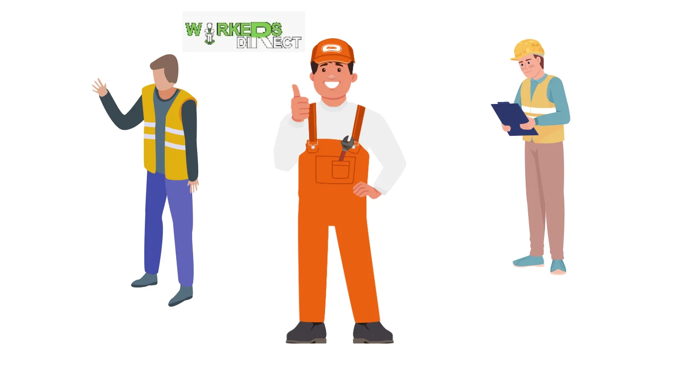 Warehouse worker operating forklift