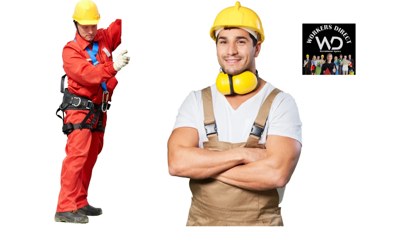 Workers on a construction site