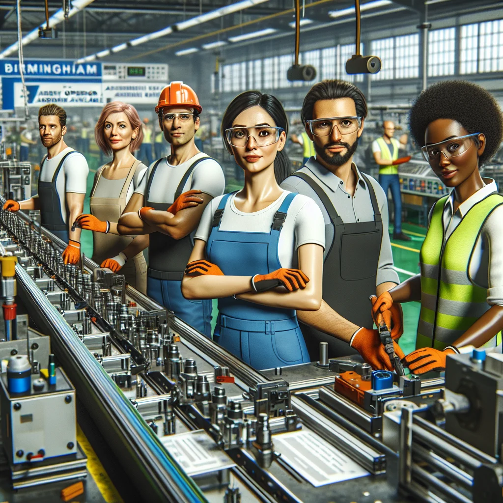 Call-to-action to find assembly line jobs with Workers Direct