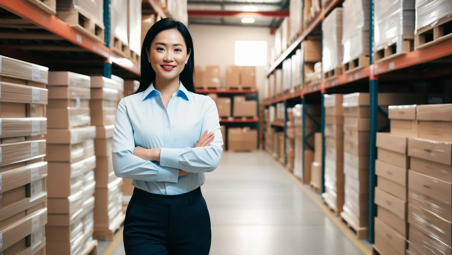 A warehouse manager planning logistics