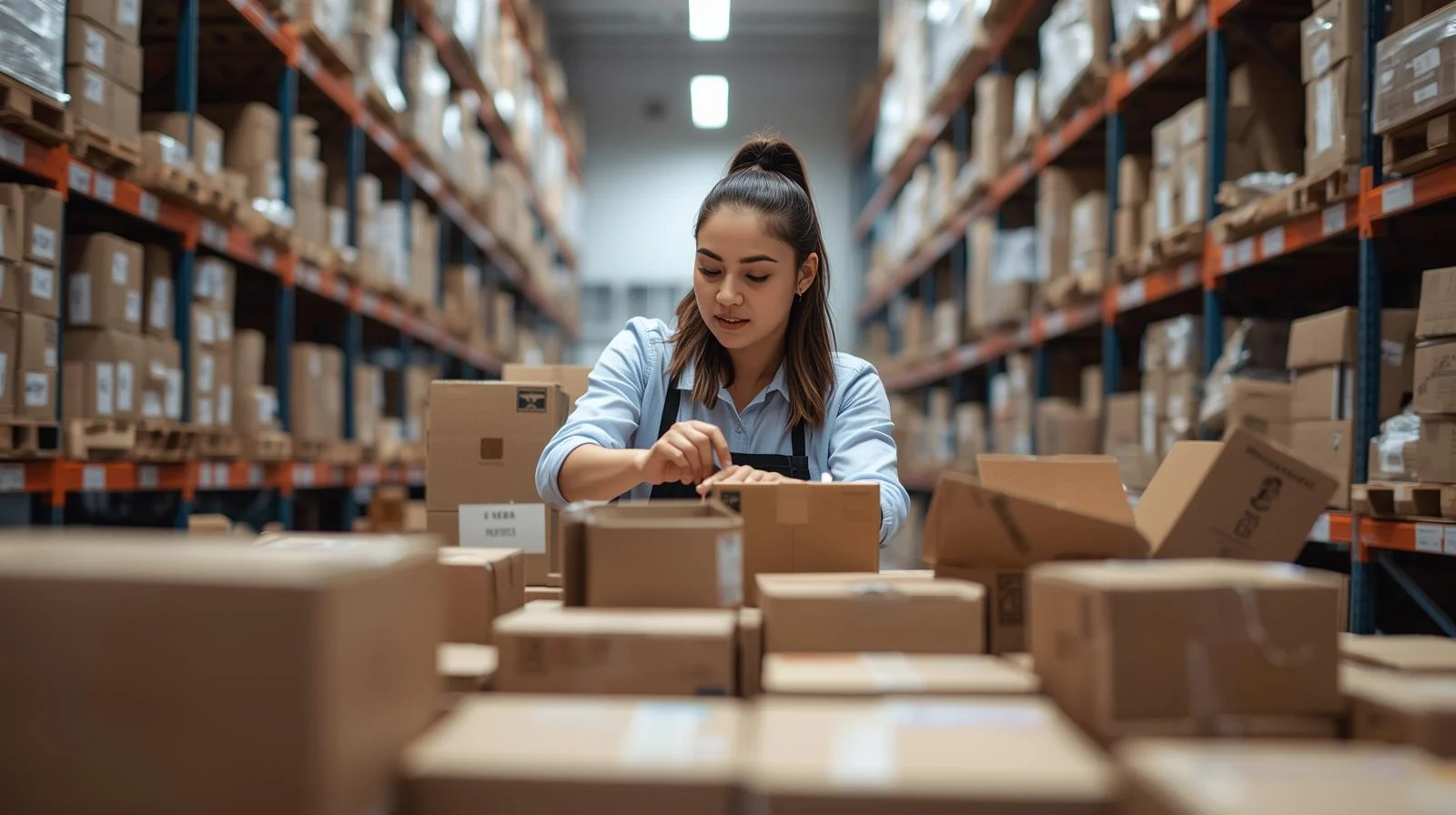 Warehouse Assistant helping with logistics