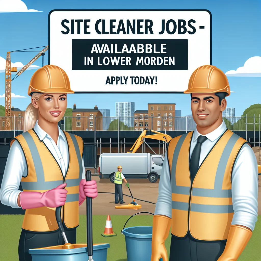 Find Site Cleaners Jobs in Lower Morden