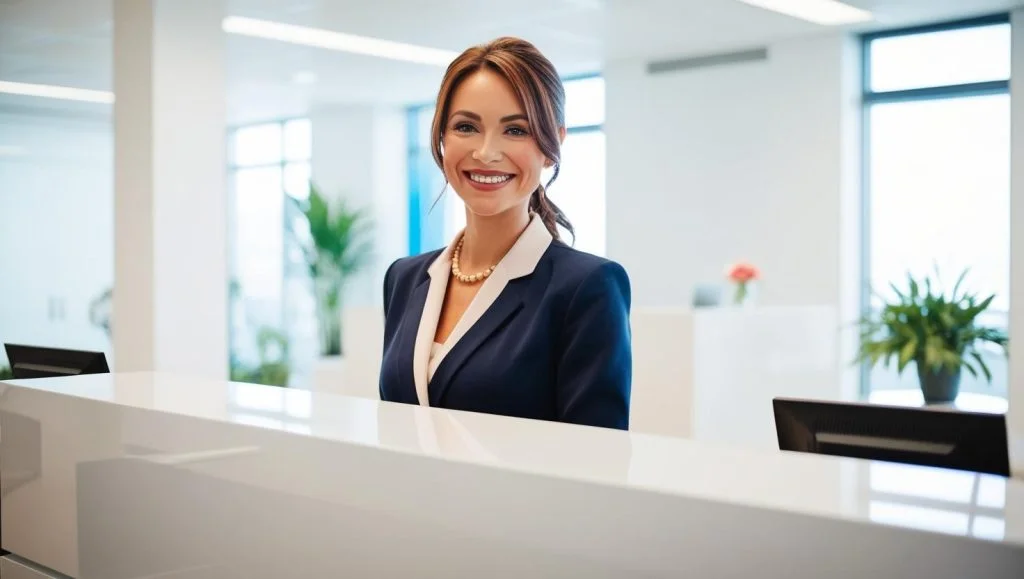 Corporate receptionist
